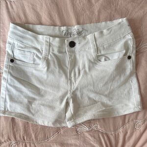 Real Love White Girls Denim Shorts